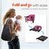 6-36 Hook On High Chair - Portable & Foldable for Babies Months, Family & Travel Use with Carry Bag(Rose Red)