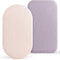 Bearmoss 2-Pack Organic Baby Bassinet Sheets for Girls, Boys-100% Cotton Bassinet Mattress