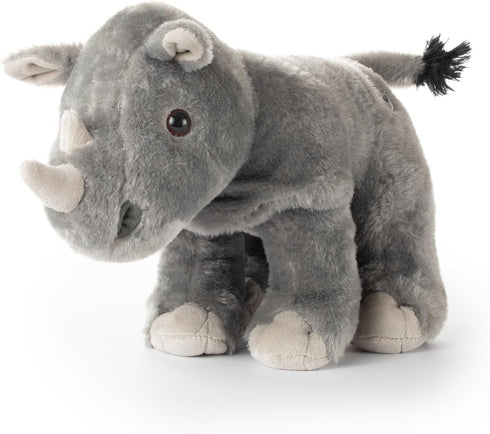 12 inches The Petting Zoo Rhino Stuffed Animal, Gifts for Kids, Wild Onez Zoo Animals, Southern Rhino Plush Toy