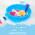 Tub Works Tub Soup Scoop, Strain & Play Toddler Bath Toy | Floating Foam Veggies, Ladle for Scooping & Soup Pot