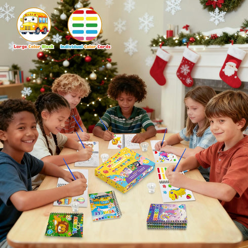 WWN 48 4-8 Water Coloring Books Party Favors: Bulk Mini Kids Birthday Favor, Goodie Bag Stuffers, Art & Crafts