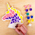 Multipack 3 (7 Inch 18 3 8+ Creative Roots Paint Your Own Stepping Stones with Butterfly, Unicorn, & Heart, Ceramic