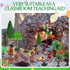 27 Pcs Primitive Man Figurines Kit, Diorama Supplies with Mini People Figures, Mixed Model Trees and Stone for