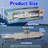 18.5 Inch 6 OTONOPI Aircraft Carrier Battleship Army Toys with Warships Fighter Jets Warplanes Helicopter, Military