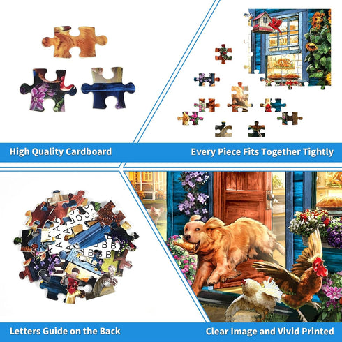 100 Piece Puzzles for Kids Funny Dog Puzzle 100 Piece Puzzles for Adults The Great Escape Puzzles 100 Pieces for Adults 100 Piece Puzzles for Seniors, Kids Puzzles 100 Piece A Running Dog 100 Puzzles