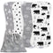 Organic Burp Cloths for Baby Boys and Girls with Bag - XLarge
