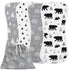 Organic Burp Cloths for Baby Boys and Girls with Bag - XLarge