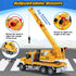 3 4 5 6 7 8 15" Bstoyder Kids Toys for Years Old Boys, Crane Truck Toy with Lights, Sounds, Toddler Friction Powered