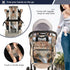 SUABO Backpack Baby Diaper Bag Watercolor Echidna Face Large Bag Waterproof Travel Diaper Bags for Moms and Dads