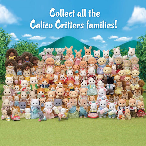 Set 4 3+ Calico Critters Persian Cat Family - of Collectible Doll Figures for Children Ages
