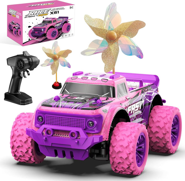 Remote Control Car for Girls: 1:20 Scale Pink Purple Rc Truck with