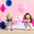 Corolle Mini Corolline Rosy 8" Doll - Anniversary Edition with Special Floral Dress, Blond Hair & Blue Eyes, for Ages 3+