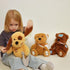 10 inches Hopearl Adorable Bear Toy Gift with Broken Arm, Soft Stuffed Animal, Comforting Companion, Brown