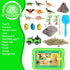 3 4 5 6 7 8 AGENTLAN Dinosaur Sensory Bin, Dinosaur Dig Sensory Toys with Play Sand for Toddlers Boys and Girls, Kids
