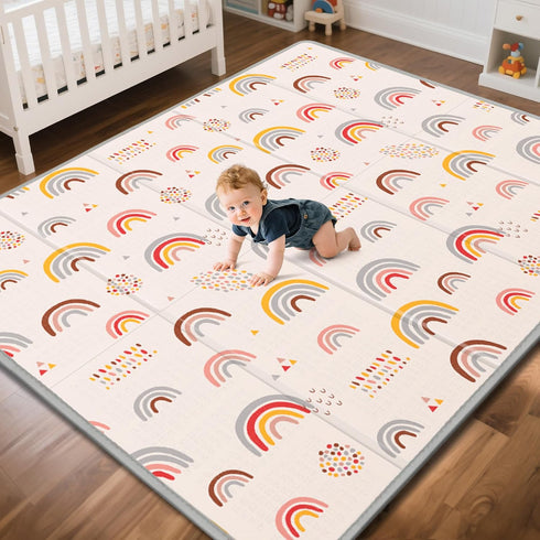Baby Play Mat,79"X71"Extra Large Play Mat,Non-Toxic Tummy Time,Baby Play Mats for Floor,Waterproof,Baby