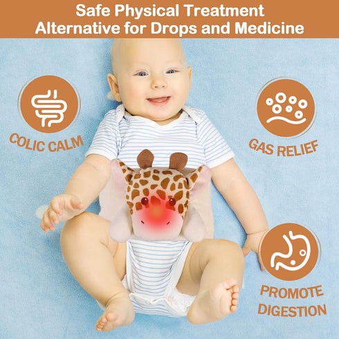 Upset Tummy Tummy Upset Baby Colic, Gas and Stomach Relief - Heigoeost Newborns Heating Pad Colic Belly Belt for Babies