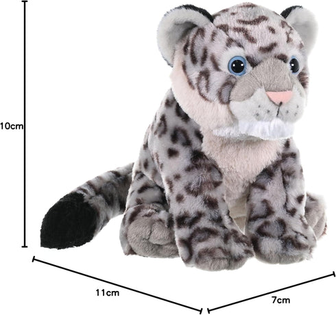 12 inches, Wild Republic Snow Leopard, Cuddlekins, Stuffed Animal, Gift for Kids, Plush Toy, Fill is Spun Recycled
