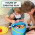 Play Platoon 1100 Pieces Classic Building Bricks Set - Assorted Tub of Small Blocks for Kids, Includes Wheels & Tires