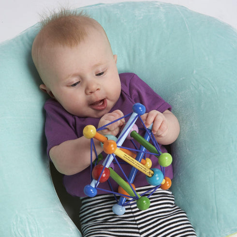 Manhattan Toy Skwish Color Burst Rattle and Teether Grasping Activity Toy