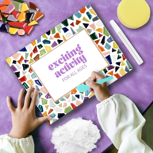 goldentime Decorate Your Own Mosaic Picture Frame - DIY Mosaic Craft Kits Fun Arts and Crafts for Adults Christmas