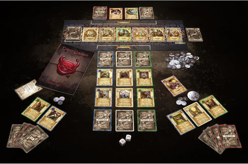 Modiphius Entertainment Dark Deeds - Darkly Humorous Strategy Board Game for Ages 14+, 2-5 Players, 60 Min