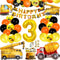 SOIAODRAH Construction Birthday Party Supplies 3 Years Old,Construction Balloons Construction Party Balloon Garland