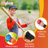 Neon Reactive Wrist Baseballs - 6 Pack Practice Sports Balls for Kids Outdoor Fun, Spring Training Party Favor Gift
