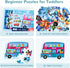 Toi 6 Packs Large Piece Toddler Jigsaw Puzzles for Kids Aged 2.5+, Animal Shaped Floor Puzzles for Preschool