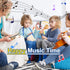 LOOIKOOS Toddler Musical Instruments, Natural Wooden Percussion Toy Set for Kids with Storage Bag