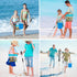 Waybas 4pcs Shelling Scooper Tools for Beach, Adjustable Shark Tooth Sand Sifter with Mesh Shell Collecting Bag