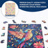 200 Pieces,Hummingbird Hummingbird 11.7x8.8 Inch Delobil Wooden Puzzles for Adults Wooden Puzzles, Unique Shaped Jigsaw