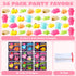36 Packs 9 JOYIN Valentines Day Gift Cards with Glow in Dark Mochi Squishy Toys, Designs Stress Relief Fidget Toys