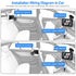 4.3" 5 ACZ401 Itomoro Baby Car Camera, HD Night Vision Car Baby Monitor with Camera, Safety Seat Baby Car Mirror