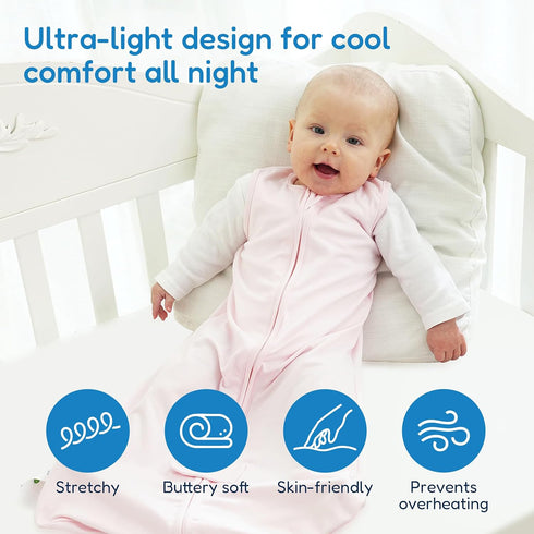6-12-15 3-Pack,Stretchy,Buttery 2-Way 0.5 TotAha Sleep Sack Months Soft Swaddle Transition Sleeping Bag,Light Baby