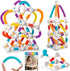 ROUSKY Magnetic Building Blocks Construction Set, 66 Pieces, Educational STEM Toy with Flexible