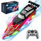 JOI MEW RC Boat for Kids with LED Lights, 2.4Ghz Remote Control