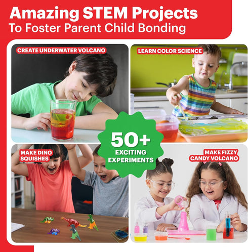 Doctor Jupiter My First Science Kit for Kids Ages 4-12, STEM Learning & Educational Toys, 50+ Experiments