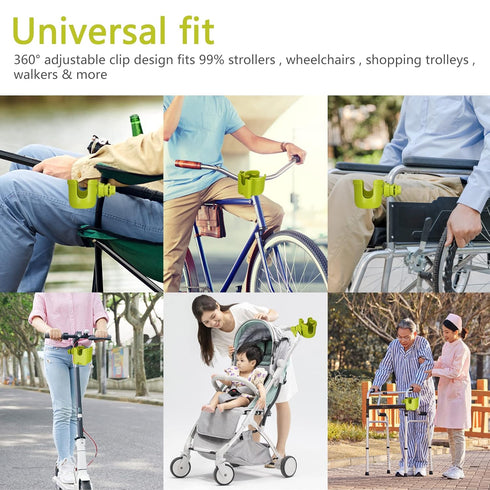 Suranew Versatile Stroller Cup and Phone Holder for Family Outings