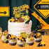 16 Set RAYNAG Pieces Construction Cake Topper Vehicles Cake Decoration Construction Birthday Party Supplies Large Crane