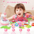 300+PCS 2026 4 5 6 7 8+ GirlsHome Fabric Flower Bouquets Toys, Upgrade DIY Flower Making Kit for Kids, Reusable Arts