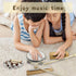 VINJOE Wooden Music Set - Kids Musical Instruments Toys, Natural Wood Percussion Instruments for Preschool