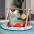 0-36 Ingenuity Sun Valley Wooden Baby Play Mat, Foldable A-Frame Bar, Machine-Washable Mat, Unisex, for Ages Months