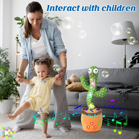 0-6 3-6 6-12 12-18 2 3 4 5 6 7 8 9 10 120 Rechargeable Dancing Talking Cactus Baby Toys Months, Toddler Boys Girls