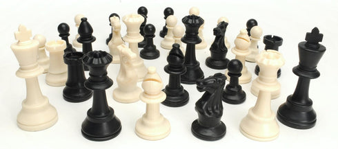 WE Games Complete Tournament Chess Set with Plastic Pieces, Green Roll-up Board & Travel Bag