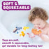 6 Pack Set Tub Works Woodland Animals Watertight Baby Bath Toys, | Sealed, No Hole Bath Toys Design Keeps Moisture Out
