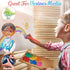 Paint Brushes for Kids, 10 Pcs Big Washable Chubby Toddler Paint Brushes, Easy to Clean & Grip for Acrylic Paint