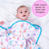 6-Layer 100% LollyBanks Muslin Baby Quilt, Organic Cotton Baby Blanket for Girls, Soft and Breathable Toddler Quilt