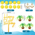 Charniol 32 Sailboat Set Pcs Pirate Ship Cake Topper Nautical Model Decoration Gold Coins Pirate Gems Treasure