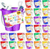 24 End of Year Student Gifts Beach Sand Toy Set with Plastic Buckets, Shovels, Gift Cards, Ribbon, and Beach Pails for