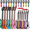 Tradder 48 Pcs Inflatable Rock Star Toy Set - Blow Up Guitar and Microphone for 80s 90s Musical Themed Parties